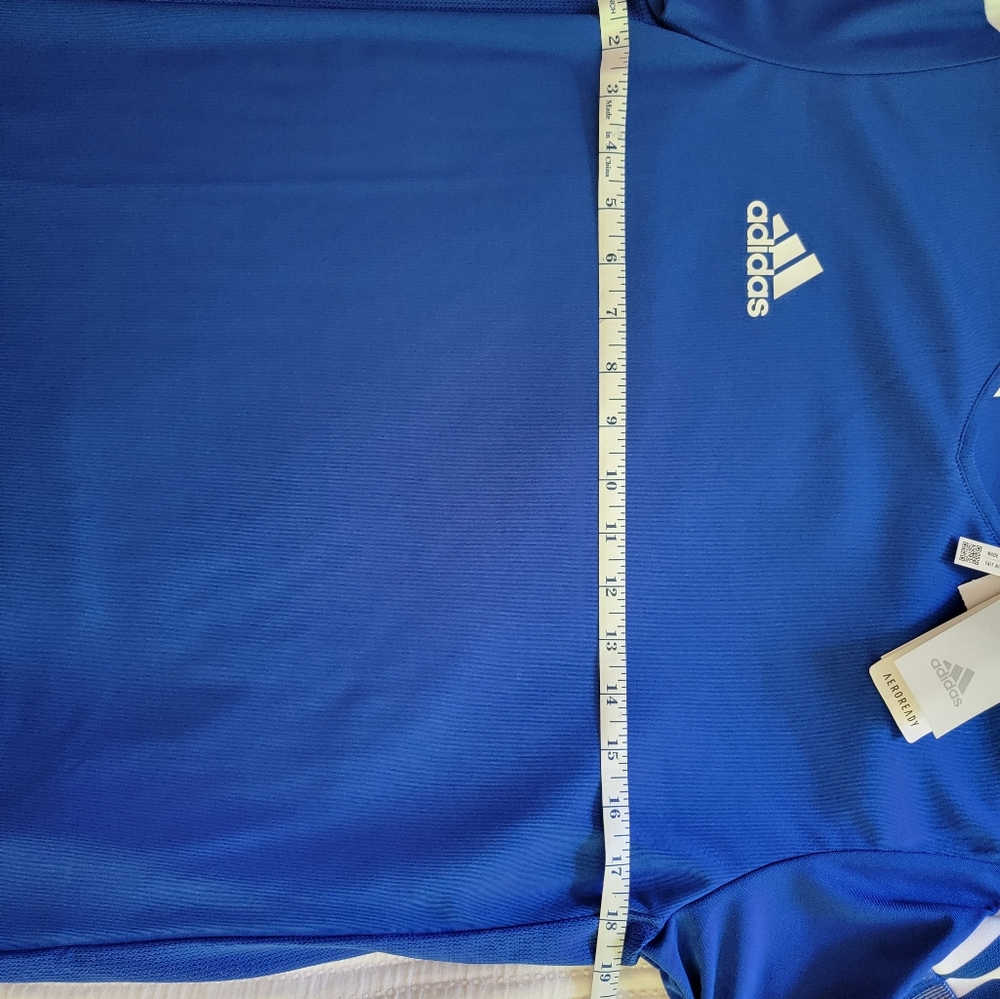 Adidas Tiro21 AEROREADY Football/Soccer Royal Blue Jersey GM7589 Men’s Small - Picture 3 of 9